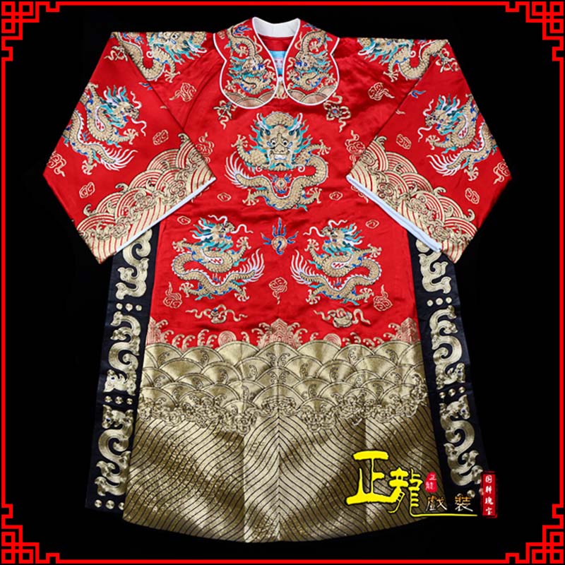 昌江皇帝蟒袍全金八宝团龙蟒